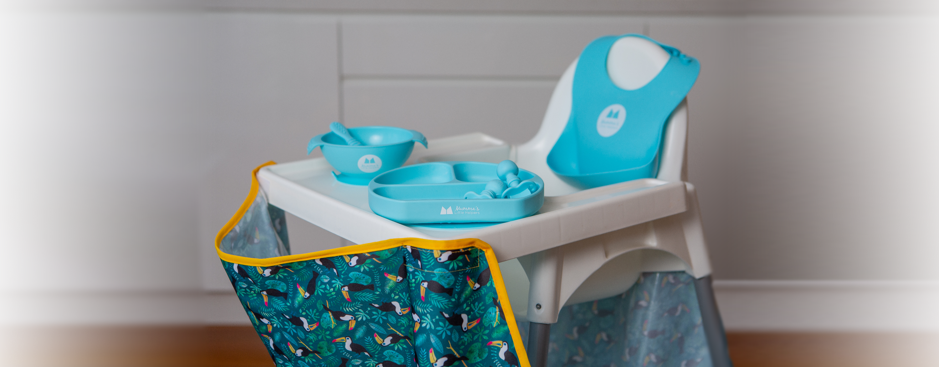 High Chair Food Catcher & Silicone Feeding Starter Kit Bundles