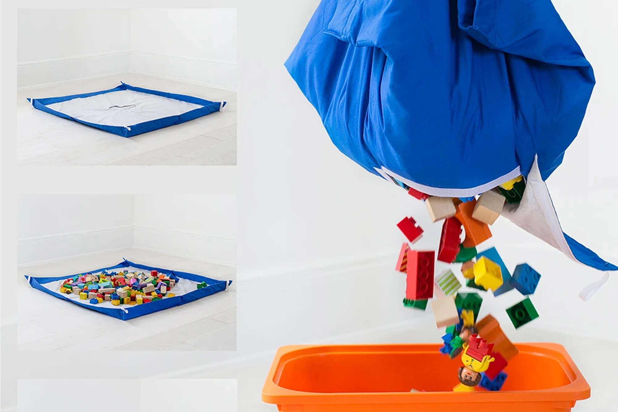 Lego Mat Bag Tip - parenting hack by a mum of 3 kids - Awaybies